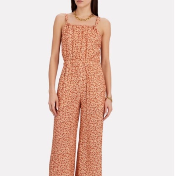 Jonathan Simkhai NWT Serenity Brown Textured Dot Jumpsuit XS Revolve Resortwear - Picture 16 of 16